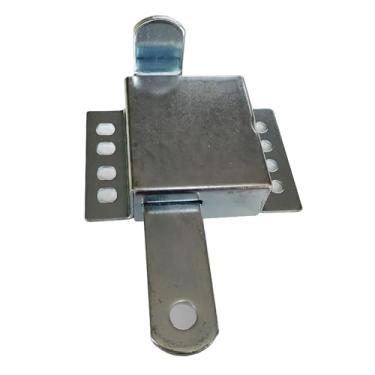 Imagem de Fenteer Trava lateral para porta de garagem com trava interna, alto desempenho, fácil de instalar, acessórios de ferro galvanizado, deslizante de segurança, Civil