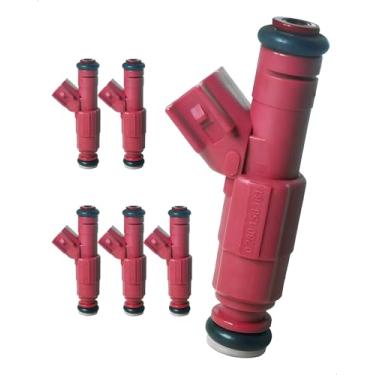 Imagem de Amblee Injetor de combustível de 6 unidades compatível com Jeep Wrangler/Cherokee, Ford Mustang/Windstar/Taurus, Dodge Dakota/Ram 1500 - V6 3.0L/3.7L/3.8L/3.9L e L6 4.0L Substituir OEM # 0280156161