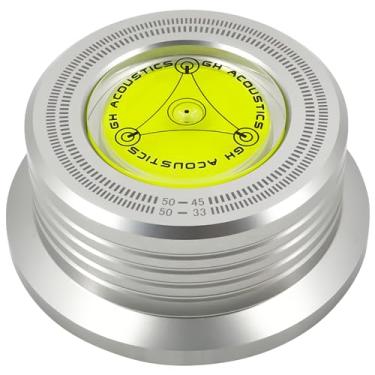 Imagem de Estabilizador universal de toca-discos de vinil LP de 50 Hz com grampo de peso de liga de alumínio (cinza)