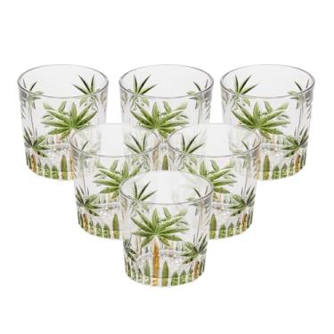 Imagem de WOLFF - Conjunto 6 Copos Baixos Palm Tree Handpaint 340ml Cristal Ecológico