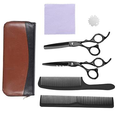 Imagem de Pet Grooming Tesoura Set Dog Cat Grooming Scissors Kit incluem tesoura de desbaste tesoura reta e tesoura de pente de limpeza