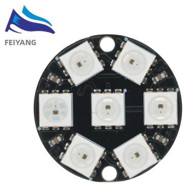 Imagem de Módulo De Anel LED RGB 1Bit 8Bit 12Bit 16Bit 24Bit WS2812 5050 Com Dri