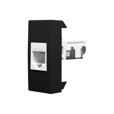 Imagem de Módulo Rj45 Cat 5E Inova Pro Class Alumbra Preto Ébano