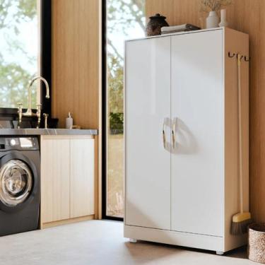 Imagem de Armário Multiuso 2 Portas Organização Para Despensa Lavanderia - Casa 