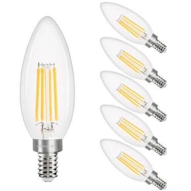 Imagem de Lâmpada LED de candelabro comzler E12 regulável 4W 3000K 400LM, pacote