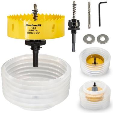 Imagem de Serra de furo DaDuori 108 mm para iluminação embutida com depósito de 