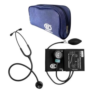 Imagem de Conjunto BIC Innova Plus, Esfigmomanômetro + Estetoscópio, preto