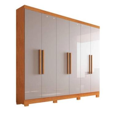 Imagem de Guarda-roupa 6 portas 1,80m com pés - Sergipe Bianchi - Bianchi Móveis