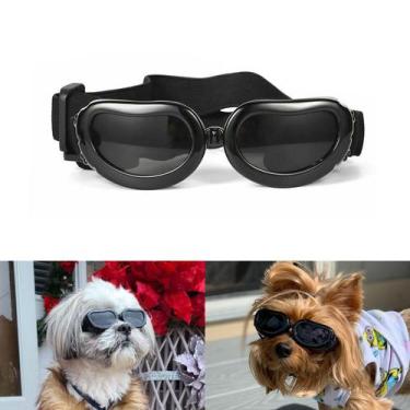 Imagem de Óculos de sol para cães PETLESO UV Protection Small Breed Black