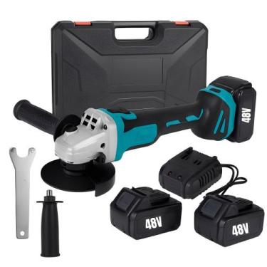 Imagem de Lixadeira Esmeriladeira Angular Portátil 48v 2 Baterias - Dallas Store