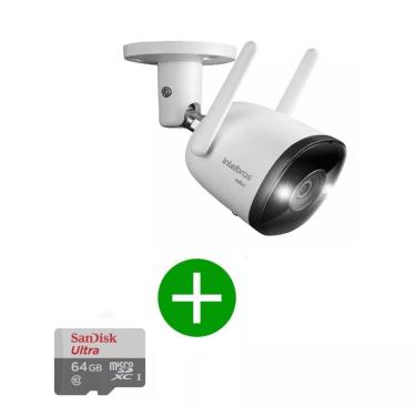 Imagem de Câmera Intelbras Im5 Colorida Dia Noite Fala E Escuta Com Sirene + Cartão de Memoria 64gb