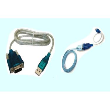 Imagem de Kit Cabo Console Db9 X Rj45 + Cabo Serial Rs232 Db9 X Usb