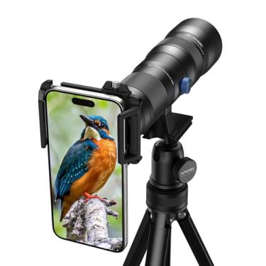 Imagem de Lente teleobjetiva com zoom 20-60X, lente teleobjetiva HD de alta potência Evil eye com tripé e clipe universal para iPhone 16/15/14/13, Samsung, telefone Android e a maioria dos smartphones