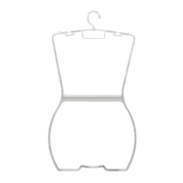 Imagem de Valemixxhome Kit 5 Cabides Silhueta Adulto em Metal, Cinza, 12x2cm, Design Corpinho para Biquíni e Maiô, Instalação Fácil, Ganchos Funcionais (Acrilico)