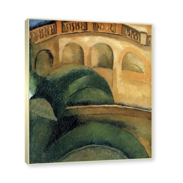 Imagem de Moldura de champanhe. Impressões Raoul Dufy, (Arcades), pôster de viagem vintage, arte impressionista, imagem de arte de parede em tela para decoração de casa. 40 x 48 cm-15,7 x 18,9 pol