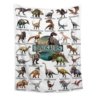 Imagem de Cobertor de dinossauro para meninos e meninas, presentes de dinossauro para crianças, cobertor engraçado, cobertor de flanela macio e aconchegante presentes de decoração de quarto para meninos meninas