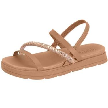 Imagem de Sandália Feminina Flatform Papete Conforto Casual Moleca