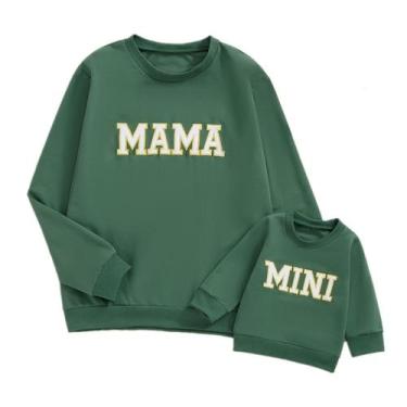 Imagem de Roupas combinando: moletom ZAXARRA Mommy and Me, verde, GG