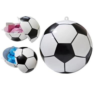 Imagem de Bola Cha Revelaçao Menino Menina Futebol Fraldas Sexo Criança Bebe Fes