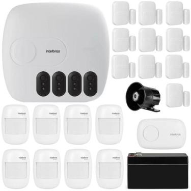 Imagem de Kit Alarme Amt 1016 Net Com 18 Sensores Sem fio Intelbras