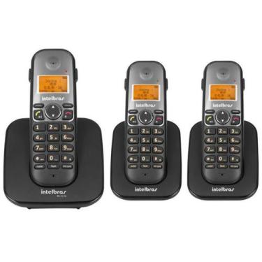 Imagem de Kit Telefone Sem Fio Ts 5120 + 2 Ramal Ts 5121 Intelbras