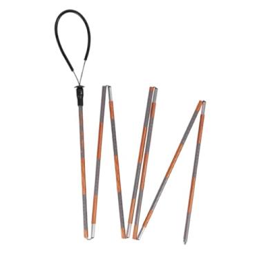 Imagem de IEUDNS Sonda de, ferramenta de busca e resgate, sonda de neve portátil de 106,30 polegadas para motoneve, viagem ao ar livre, lado do campo, Cinza Alaranjado