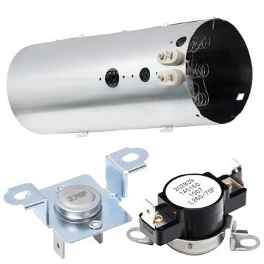 Imagem de BlueStars Elemento de aquecimento da secadora 137114000, limitador térmico 137032600, kit de substituição de termostato 3204267 - para secadores Electro-lux Frigi-daire - Substitui PS2367792 AP4456656