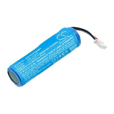 Imagem de 2600mAh Sistema de alarme Bateria de substituição,Compatível com Home PROSIXC2W,PROSIXC2W Hardwired-to-SiX Wir