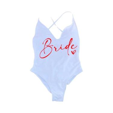 Imagem de Maiô Rosa Gold Acolchoado - Ideal para Equipe da Noiva, Praia e Piscin