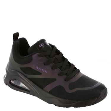 Imagem de Skechers Street Tres-Air Uno: Shimmer N'Glow Tênis feminino, Preto, 39