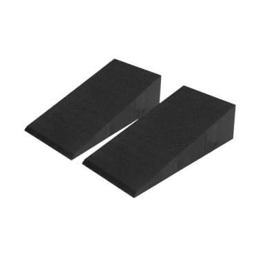 Imagem de harayaa Conjunto de 2 Blocos de Agachamento em Cunha, Rampa de Agachamento, Prancha Antiderrapante para Alongamento da Panturrilha, Prancha Inclinada para