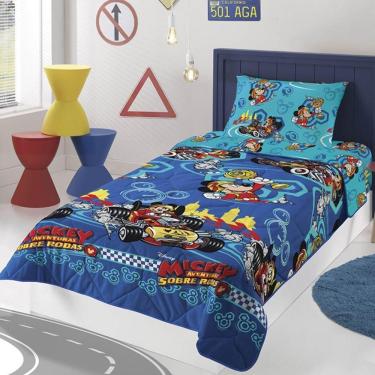 Imagem de Edredom Infantil Dupla Face Microfibra Estampado Mickey