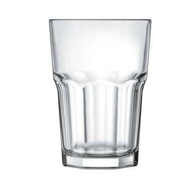Imagem de Conjunto de 3 Copos de Vidro, 350ml, Design Moderno, 12cm x 8cm, Transparente Cristalino, para Bebidas, Água, Sucos e Drinks