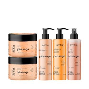 Imagem de Labotrat Dia a Dia Pêssego Esfoliante 280ml + Body 190ml + Hidratante 190ml + Sabonete 200ml + Sais 280ml