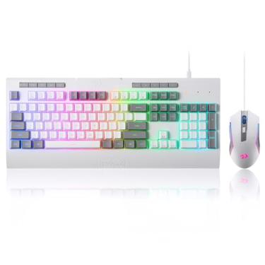 Imagem de Redragon Combo de teclado e mouse para jogos S151, teclado de membrana RGB com fio K525 de 10000 DPI e mouse para jogos M616 com fio 10.000 DPI, layout dos EUA