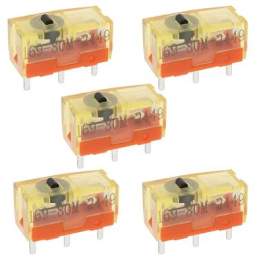 Imagem de LT Easiyl 5 peças TC à prova de poeira 80 m cliques mouse switch compatível com Logitech compatível com Razer