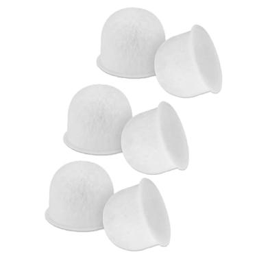 Imagem de ZZHXSM Pacote com 6 cartuchos de filtro de carvão ativado com casca de coco, sistema de máquina de café, 350 peças de substituição de filtro de água de tecido não tecido, 2,5 x 3,5 cm, compatível com