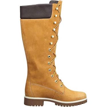 Imagem de Timberland Bota feminina de cano alto premium WP de 35,5 cm, Trigo, 35