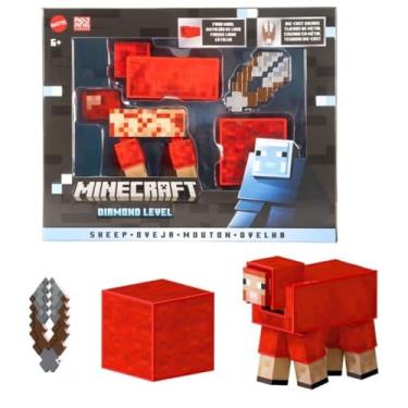 Imagem de Minecraft Diamond Boneco de Coleção Ovelha para crianças a partir de 6 anos
