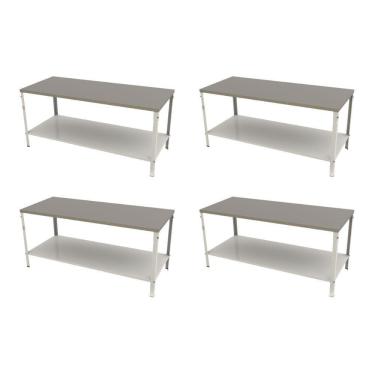 Imagem de Kit - 4 Mesa Panificadora Desmontável 800x870x1900 M-180 - Braesi