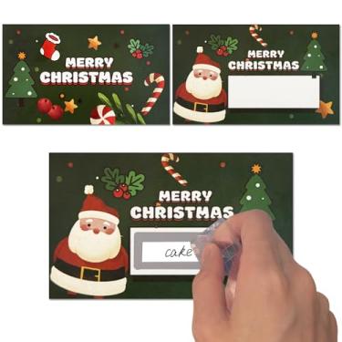 Imagem de 50 Pack Scratch Off Cards, DIY Custom Christmas Scratch Off Stickers, Your Own Game Tickets for Prizes Gift Scratch Cards for Small Business Holiday Birthday Party Favors Games Supplies (Green)