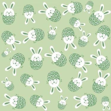 Imagem de Papel De Parede Infantil Coelinhos Páscoa