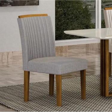 Imagem de Cadeira Para Mesa de Jantar 2 Unidades Jade MDF - Leifer