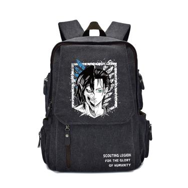 Imagem de Mochila Attack on Titans Levis Ackermans Cartoon Kids