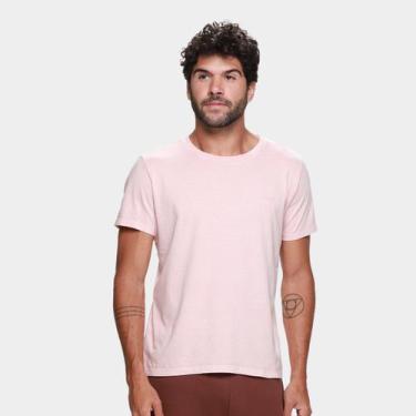Imagem de Camiseta Ellus Casual Masculina, Rosa bebê, M