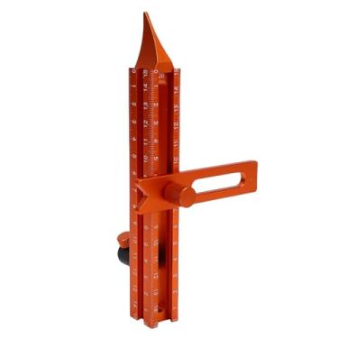 Imagem de Yosoo Health Gear Ferramenta de Escrita Em Escala Magnética de 4 Lados, Régua de Nivelamento de Liga de Alumínio Com Base Magnética Forte e Fixação Ajustável de 360 ​​°, para Colocação de