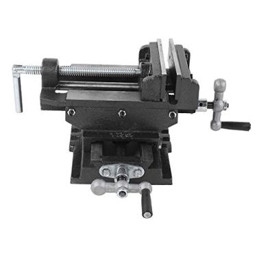 Imagem de Torno deslizante cruzado de alta precisão, 5 tamanhos, torno de mesa de ferro fundido resistente, para processamento de madeira e metal, base preta de 260mm