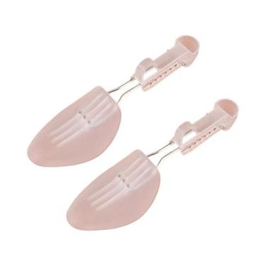 Imagem de Suporte Para Sapatos Ajustável Unissex Em Plástico Branco E Preto, Doi