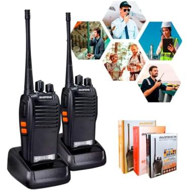 Imagem de Kit 2 Radio Walk Talk Comunicador 16 Ch 12km 777s Ht