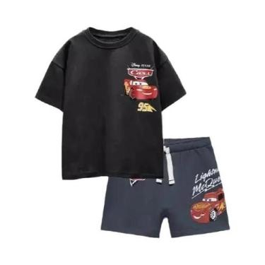 Imagem de Conjunto De Camiseta E Shorts Lightning McQueen Para Pré-escola, Cor S